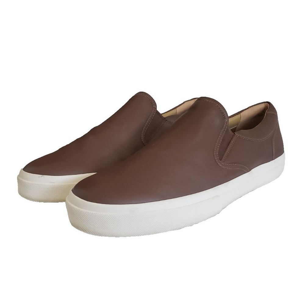 Greats Brooklyn Brown Leather Shoes Men’s Size 11 Slip on Sneakers Made Italy